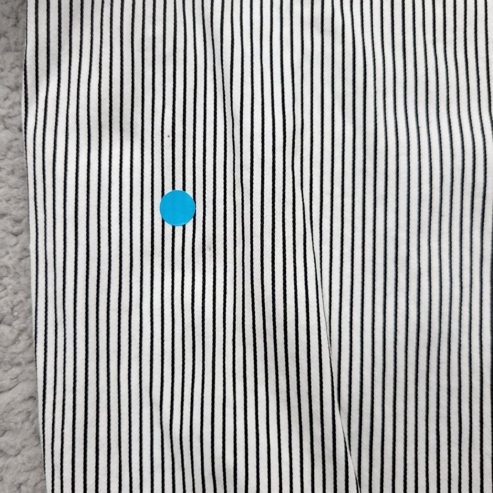 Lane Bryant Shirt Womens ' 26 White Black Striped Long Sleeve Button Up - Picture 14 of 15